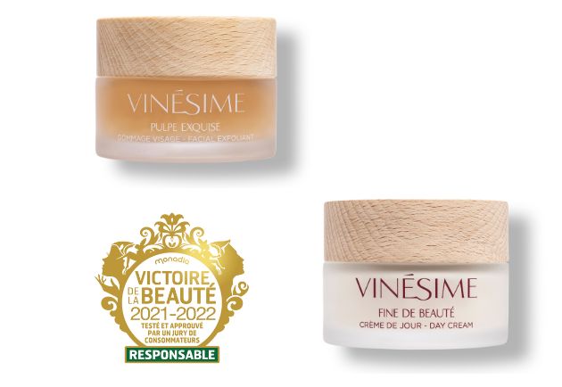 2nd beauty wins for the Fine de Beauté day cream and the Pulpe Exquise face scrub, responsible cosmetics category